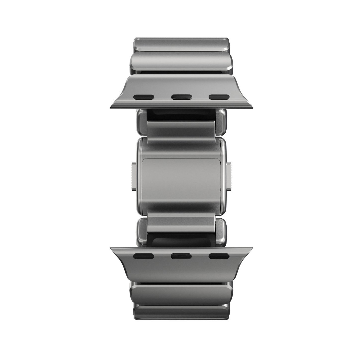 Řemínek pro Apple Watch 45/46/49 mm Nomad Stratos Band FKM - stříbrný - istyle.work