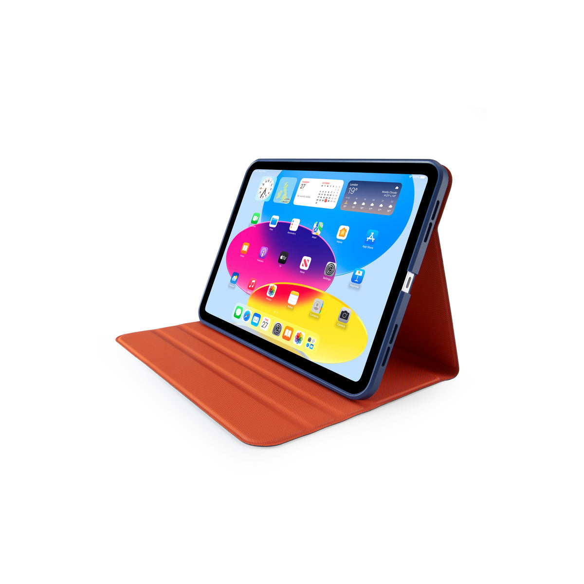 Kryt pro iPad 10,9" Pipetto Origami No5 Rotating Folio Case - tmavě modrý - istyle.work