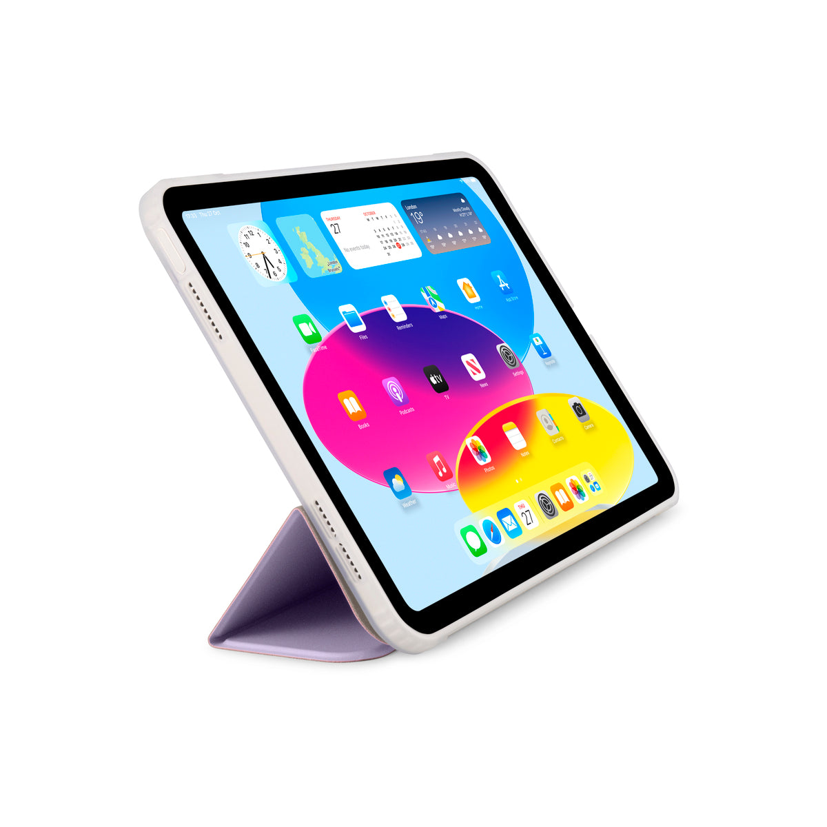 Pouzdro pro iPad (A16) / iPad (2022) Pipetto Origami No7 Tri-Folio Case - fialové