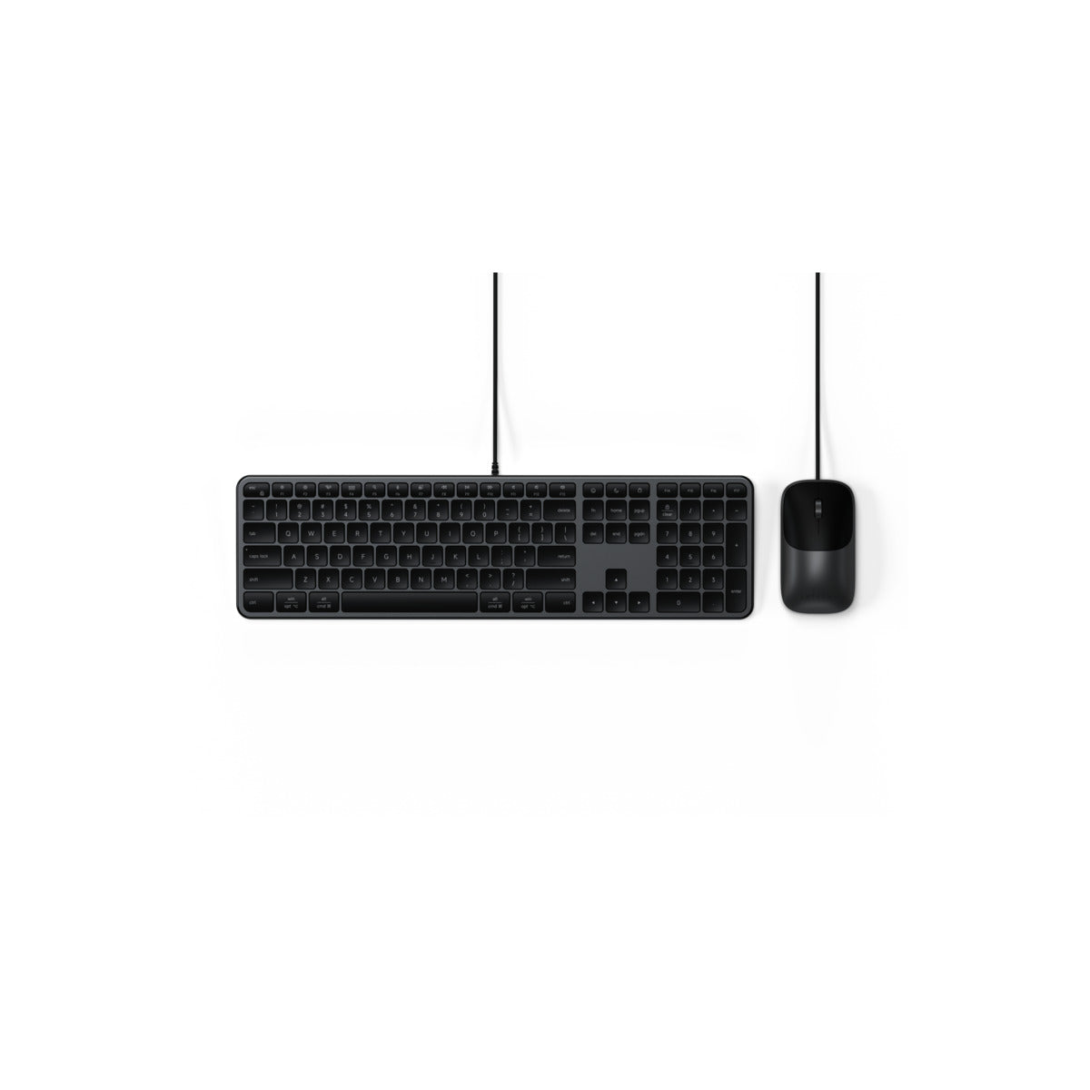 Klávesnice a myš Slim CLX3 Wired Combo Satechi - vesmírně černá