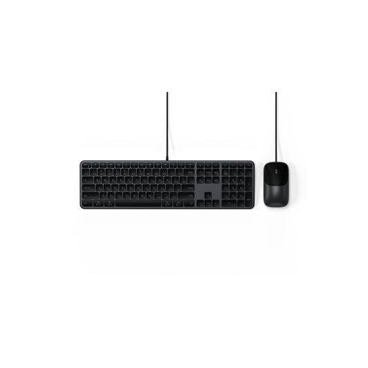 Klávesnice a myš Slim CLX3 Wired Combo Satechi - vesmírně černá