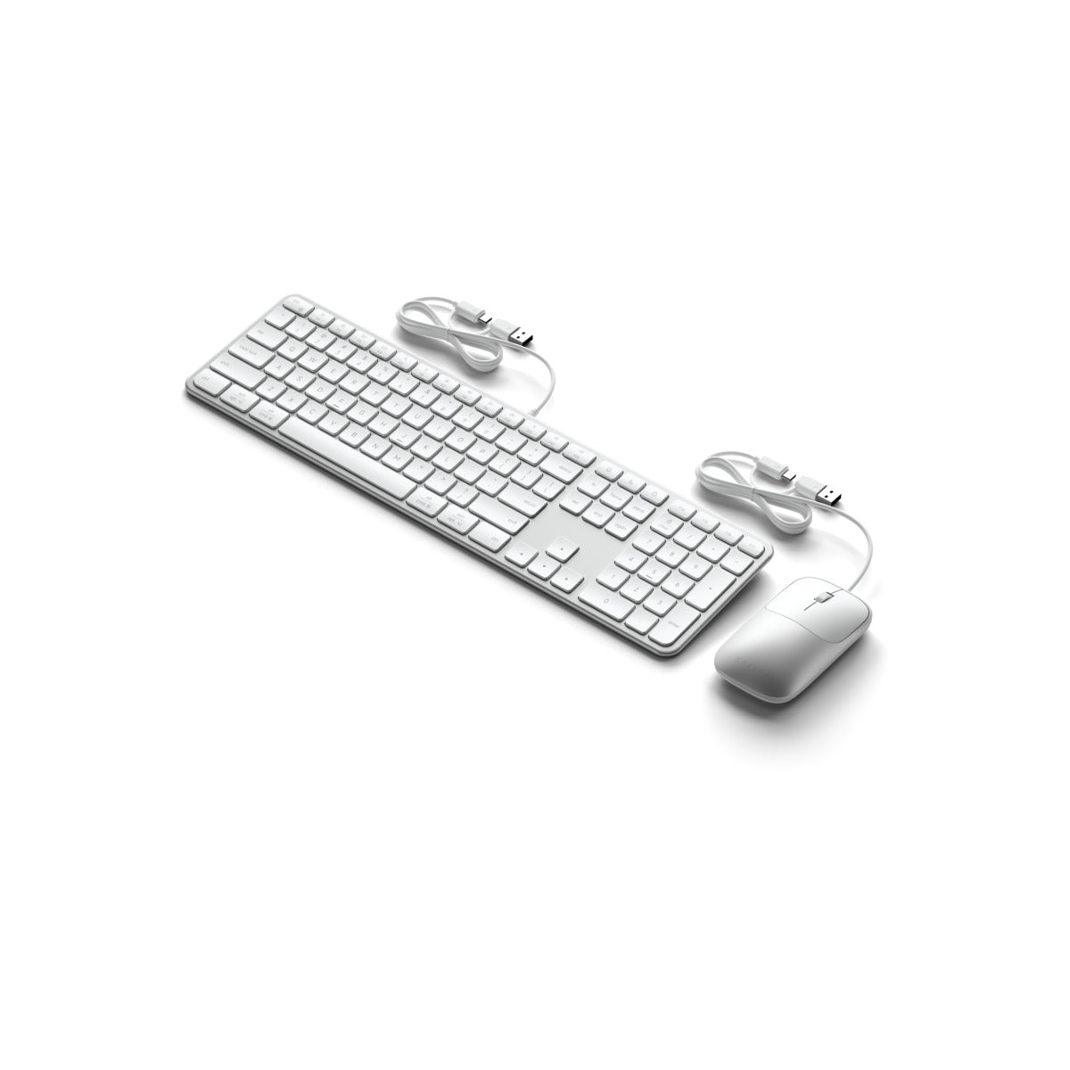 Klávesnice a myš Slim CLX3 Wired Combo Satechi - stříbrná