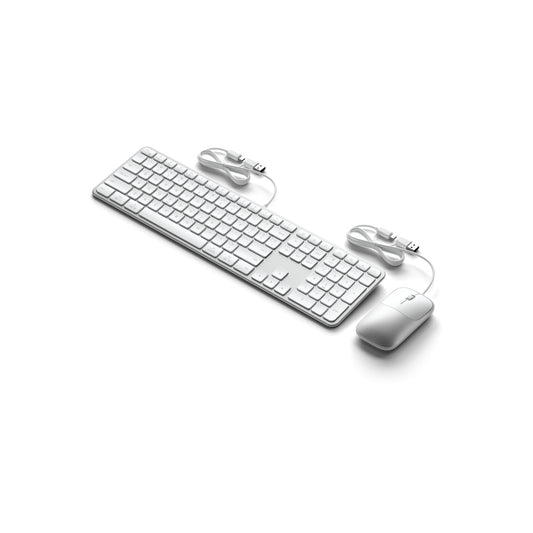 Klávesnice a myš Slim CLX3 Wired Combo Satechi - stříbrná
