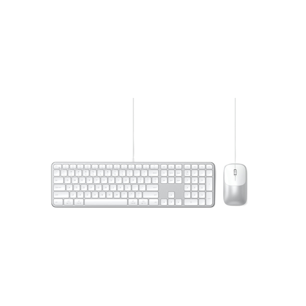 Klávesnice a myš Slim CLX3 Wired Combo Satechi - stříbrná
