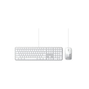 Klávesnice a myš Slim CLX3 Wired Combo Satechi - stříbrná