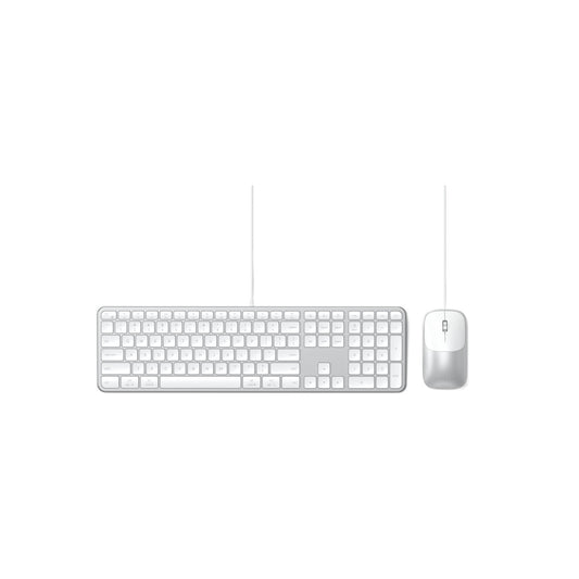 Klávesnice a myš Slim CLX3 Wired Combo Satechi - stříbrná