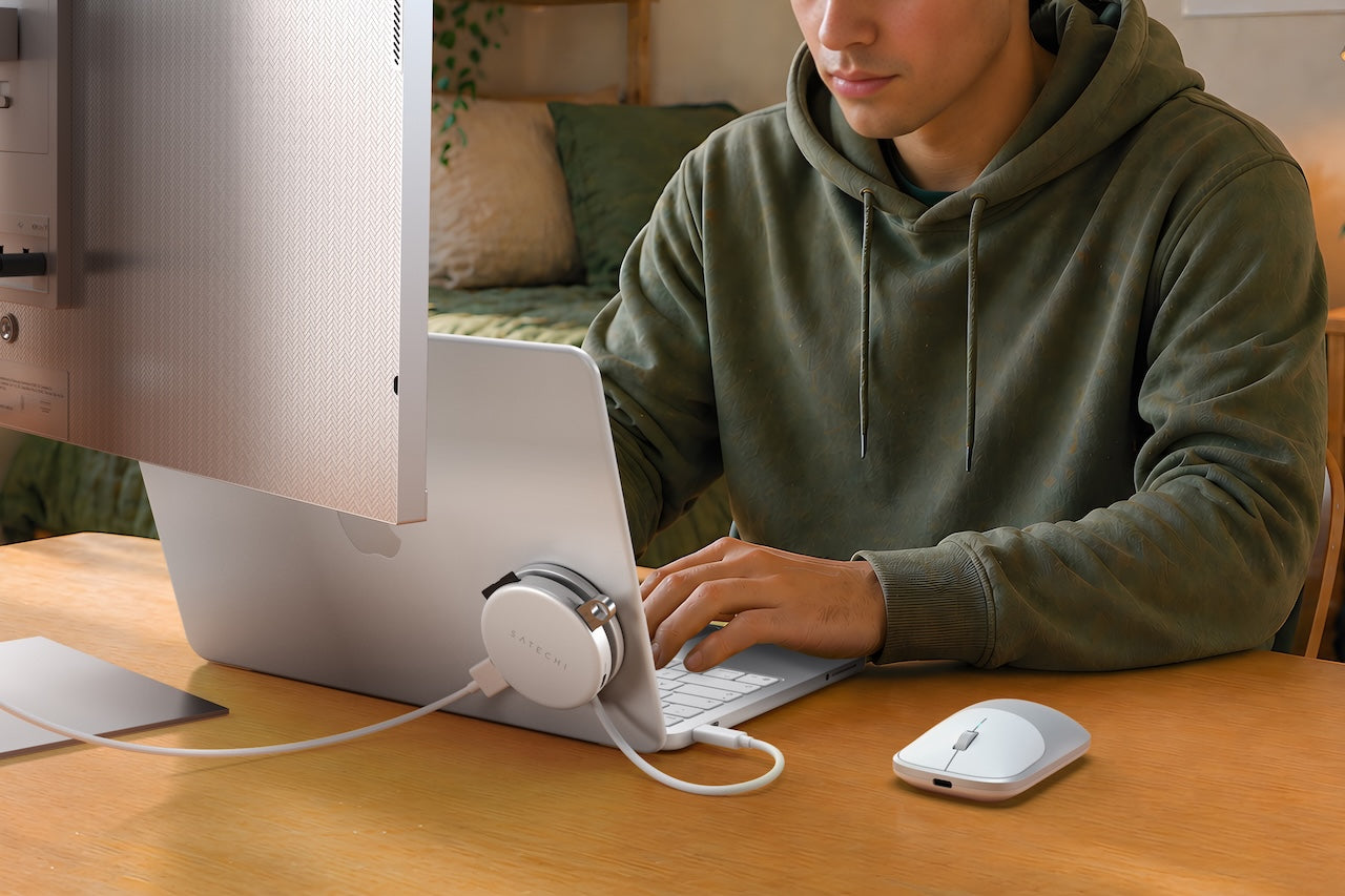 Satechi OntheGo 5-in-1 Multiport adaptér - stříbrný