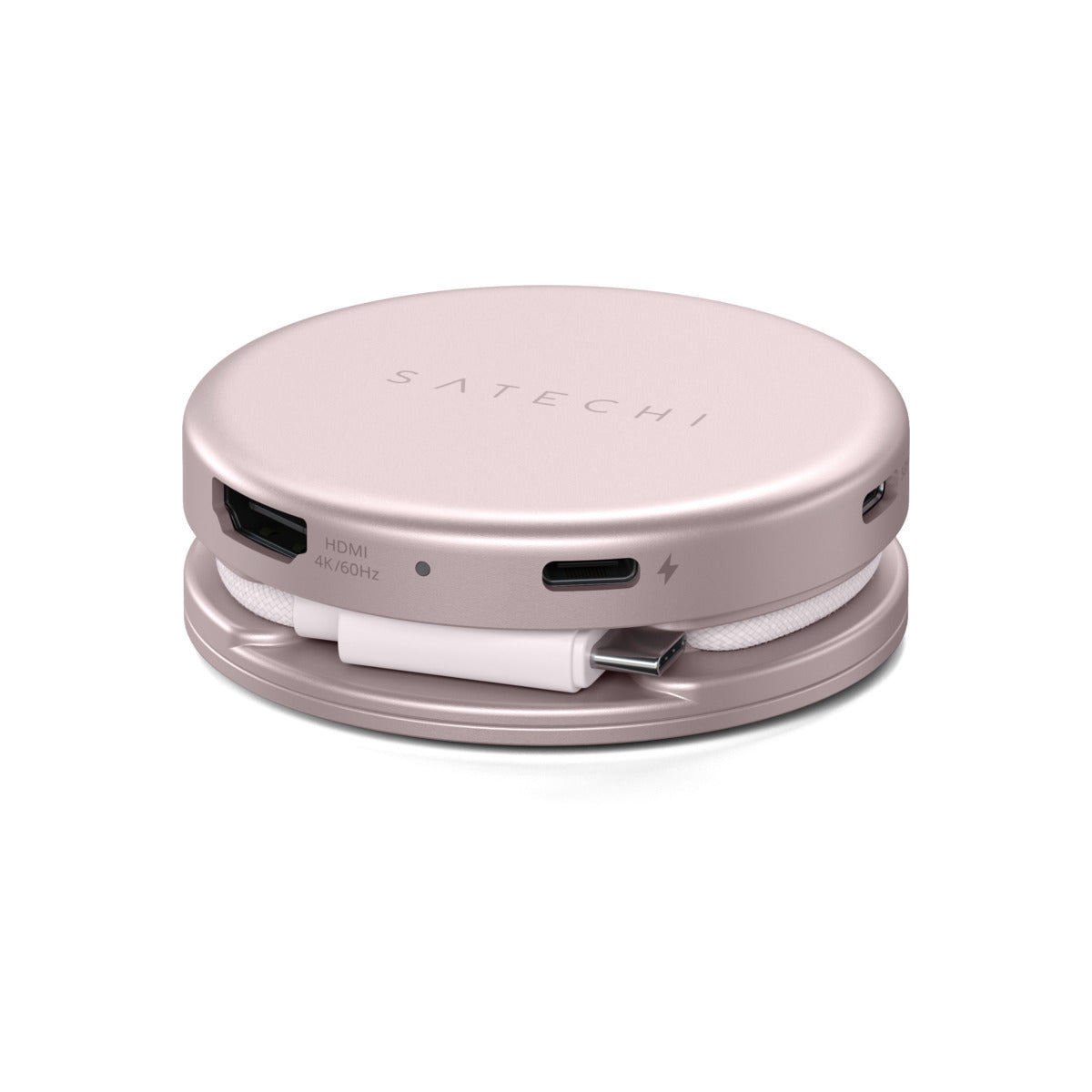 Satechi OntheGo 5-in-1 Multiport adaptér - růžový