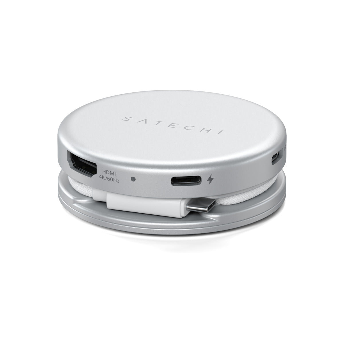 Satechi OntheGo 5-in-1 Multiport adaptér - stříbrný