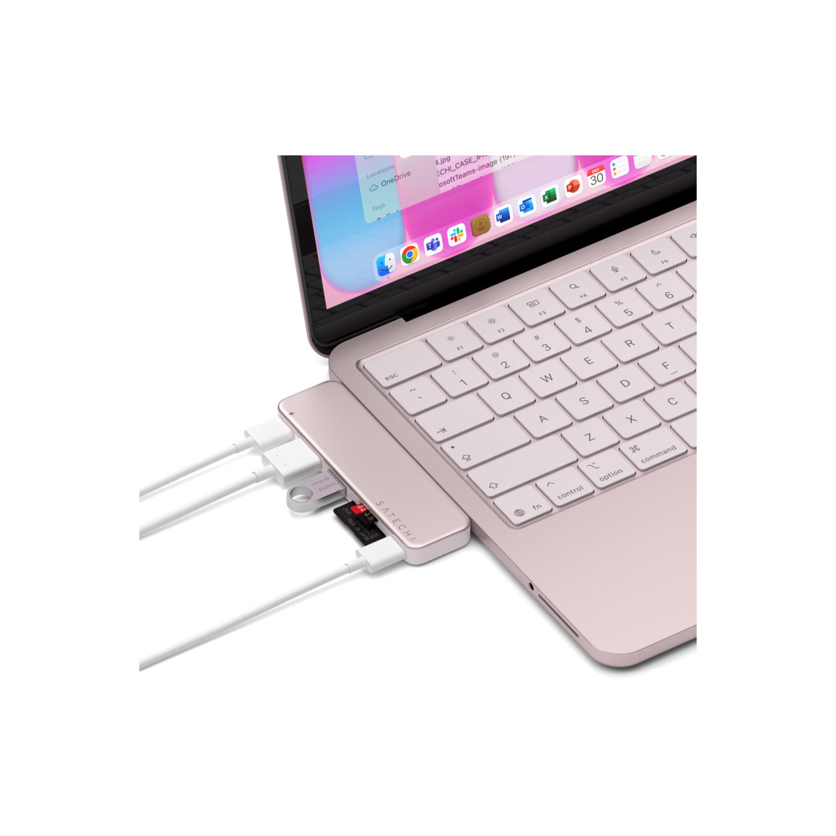 USB-C Snap Hub Satechi - růžový