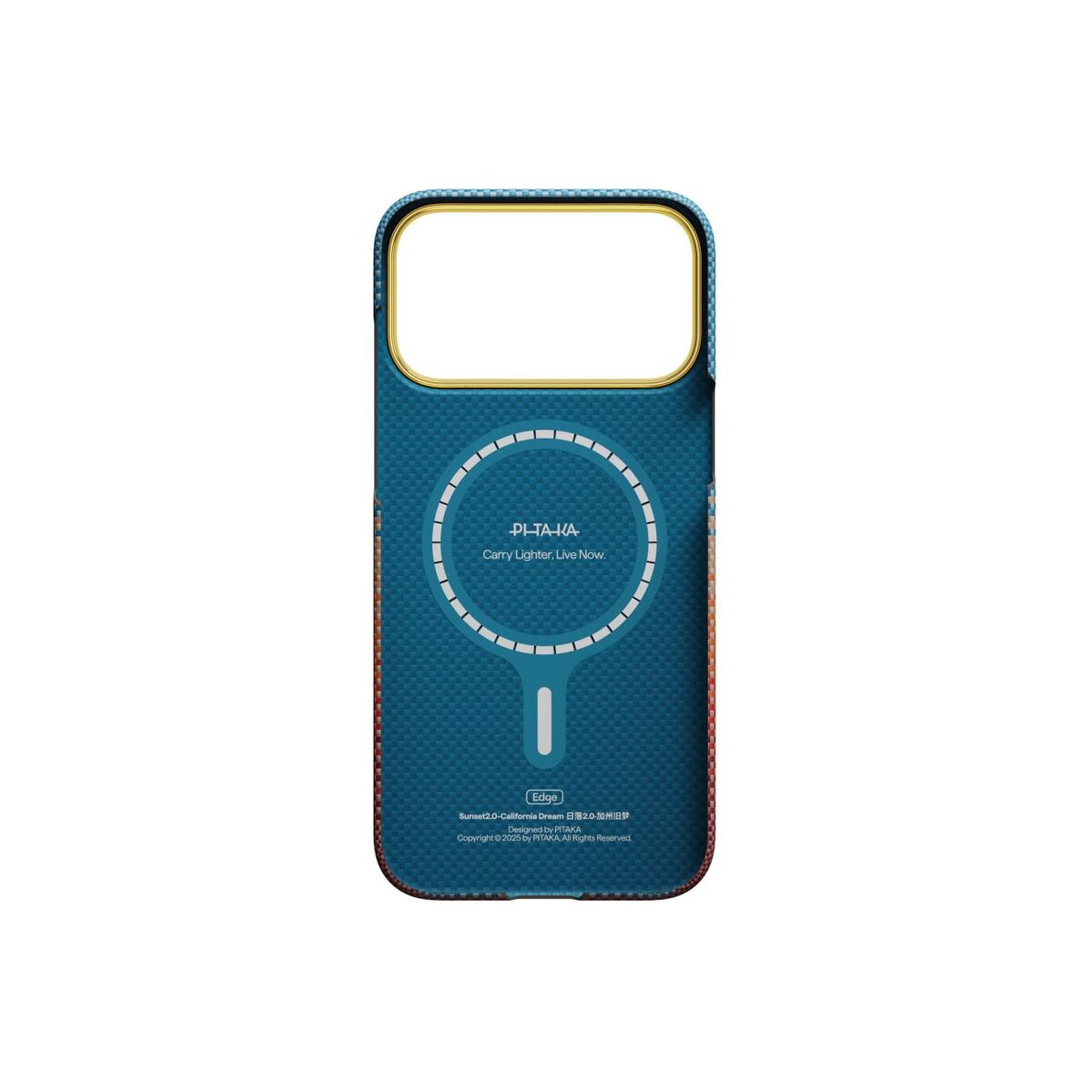 Kryt pro iPhone 17 Pro Max Pitaka Edge Case California Dream Sunset