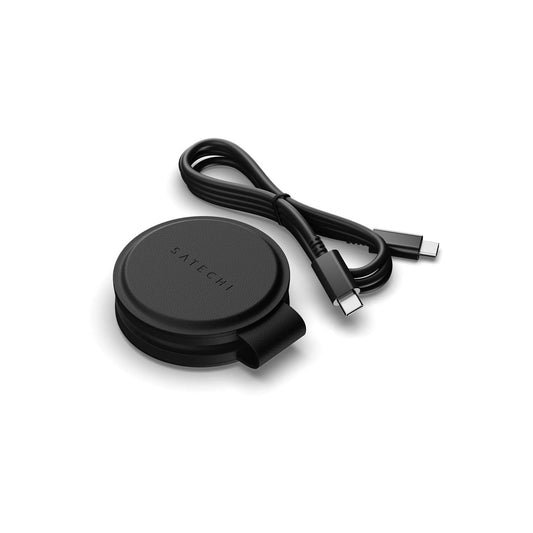 Skládací bezdrátová nabíječka Satechi OntheGo Qi2 2v1 - černá