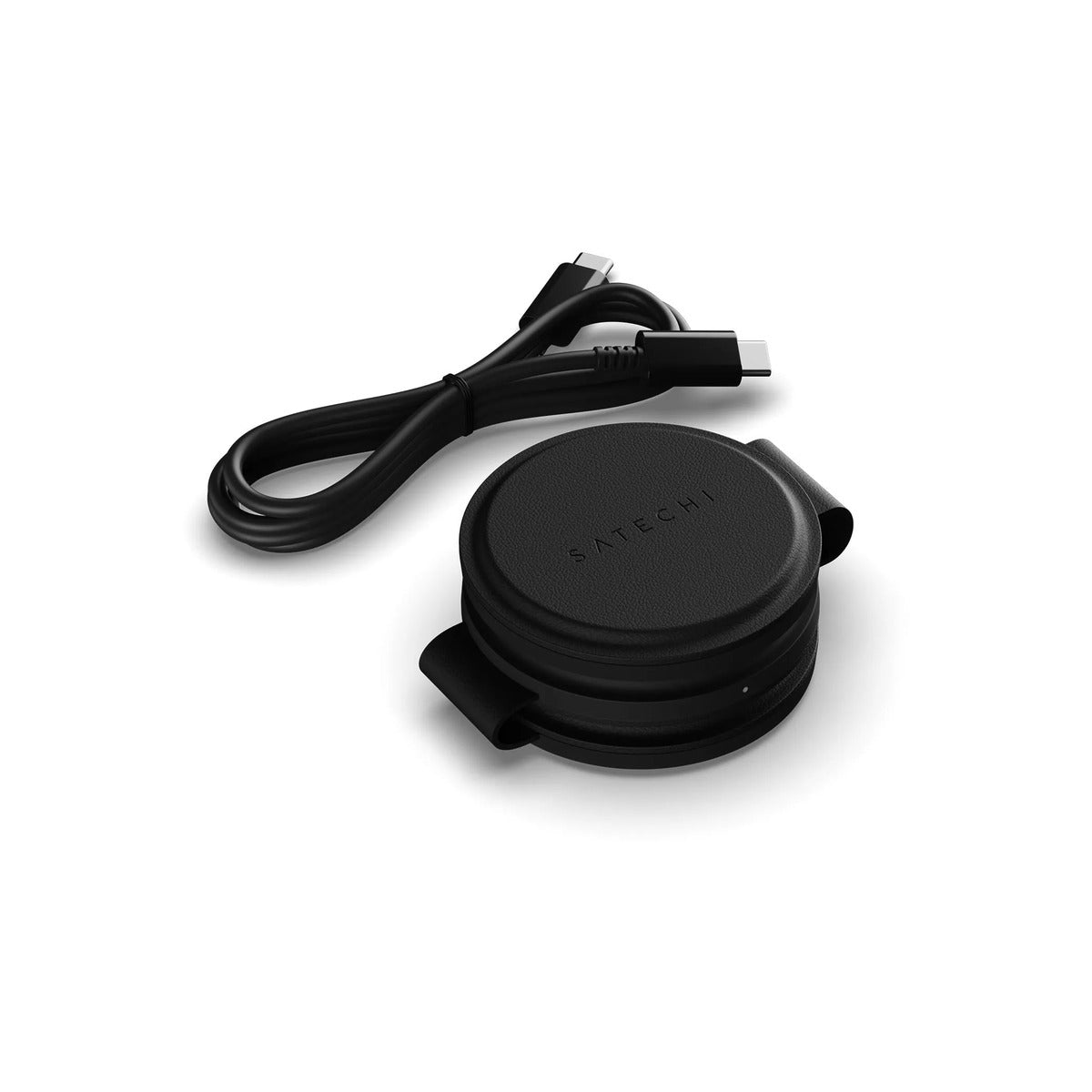 Skládací bezdrátová nabíječka Satechi OntheGo Qi2 3v1 - černá