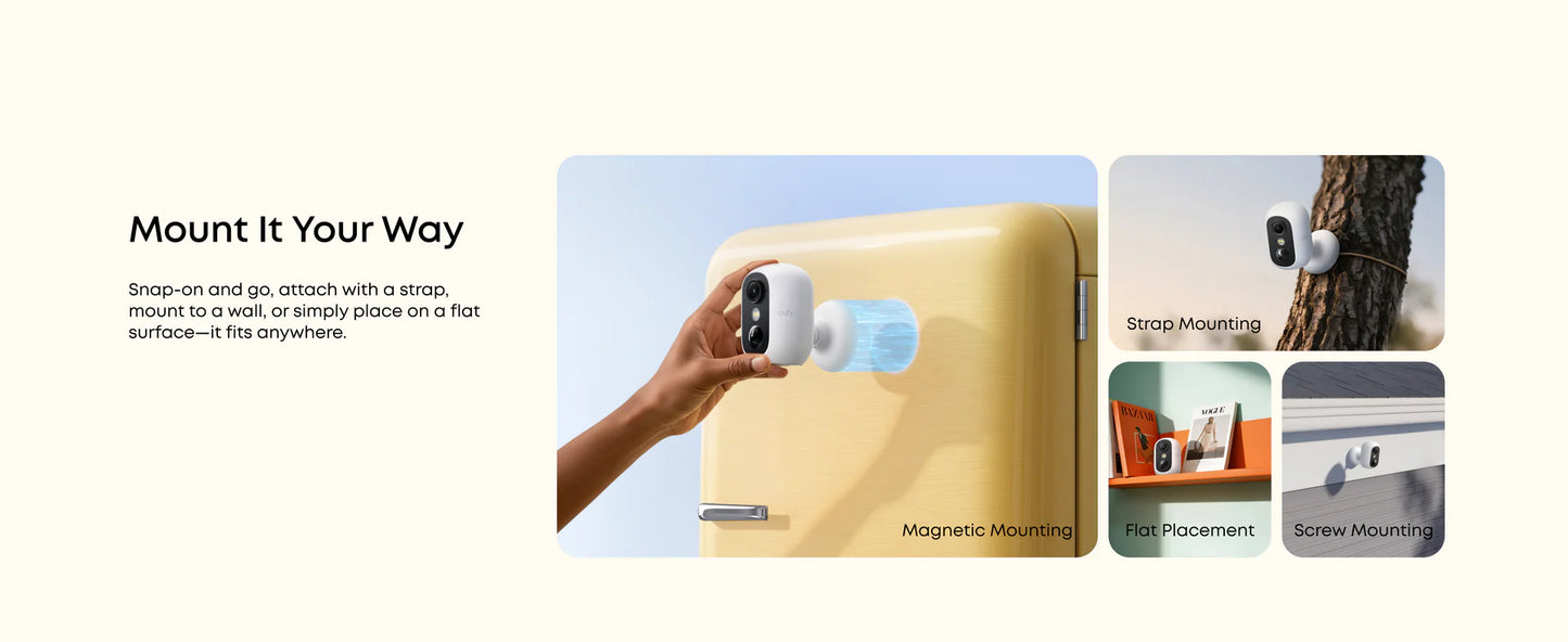 Venkovní kamera Anker eufy C35 (sada 4 ks + jednotka HomeBase Mini) - bílá