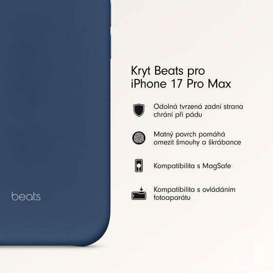 Kryt pro iPhone 17 Pro Max Beats s MagSafe a ovladačem fotoaparátu - hlubinně modrý - istyle.work