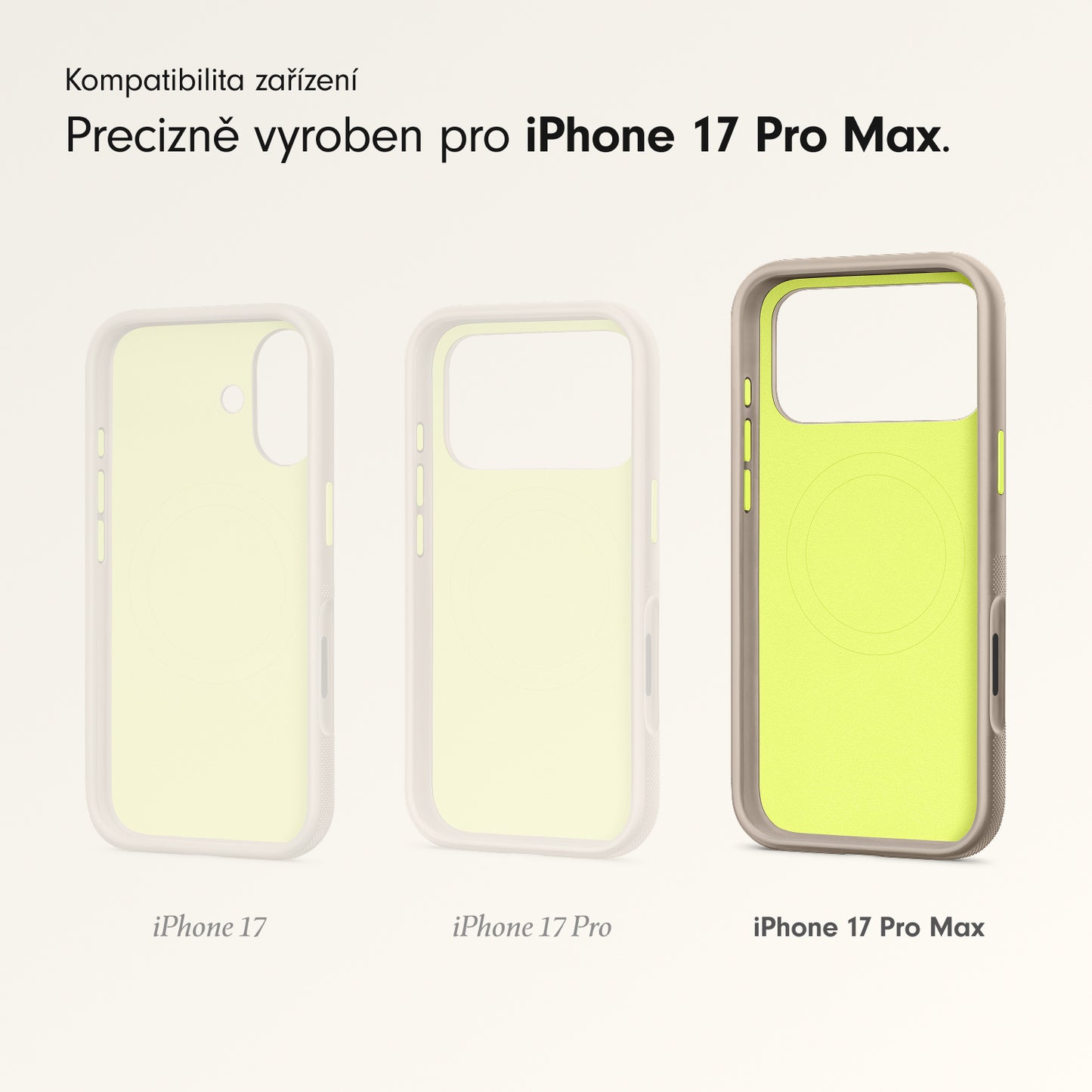 Odolný kryt pro iPhone 17 Pro Max Beats s MagSafe a ovladačem fotoaparátu - alpsky šedý - istyle.work