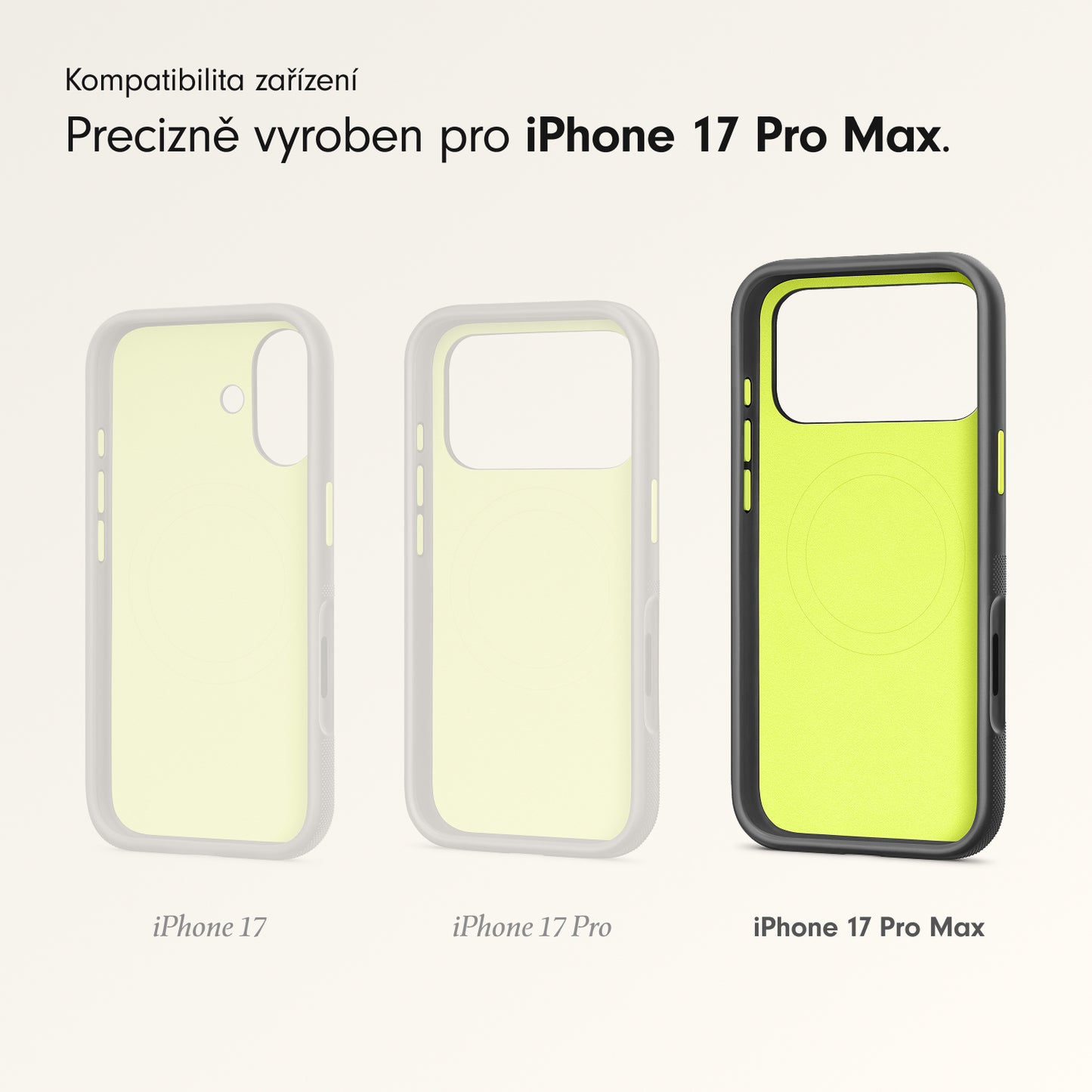 Odolný kryt pro iPhone 17 Pro Max Beats s MagSafe a ovladačem fotoaparátu - granitově šedý - istyle.work