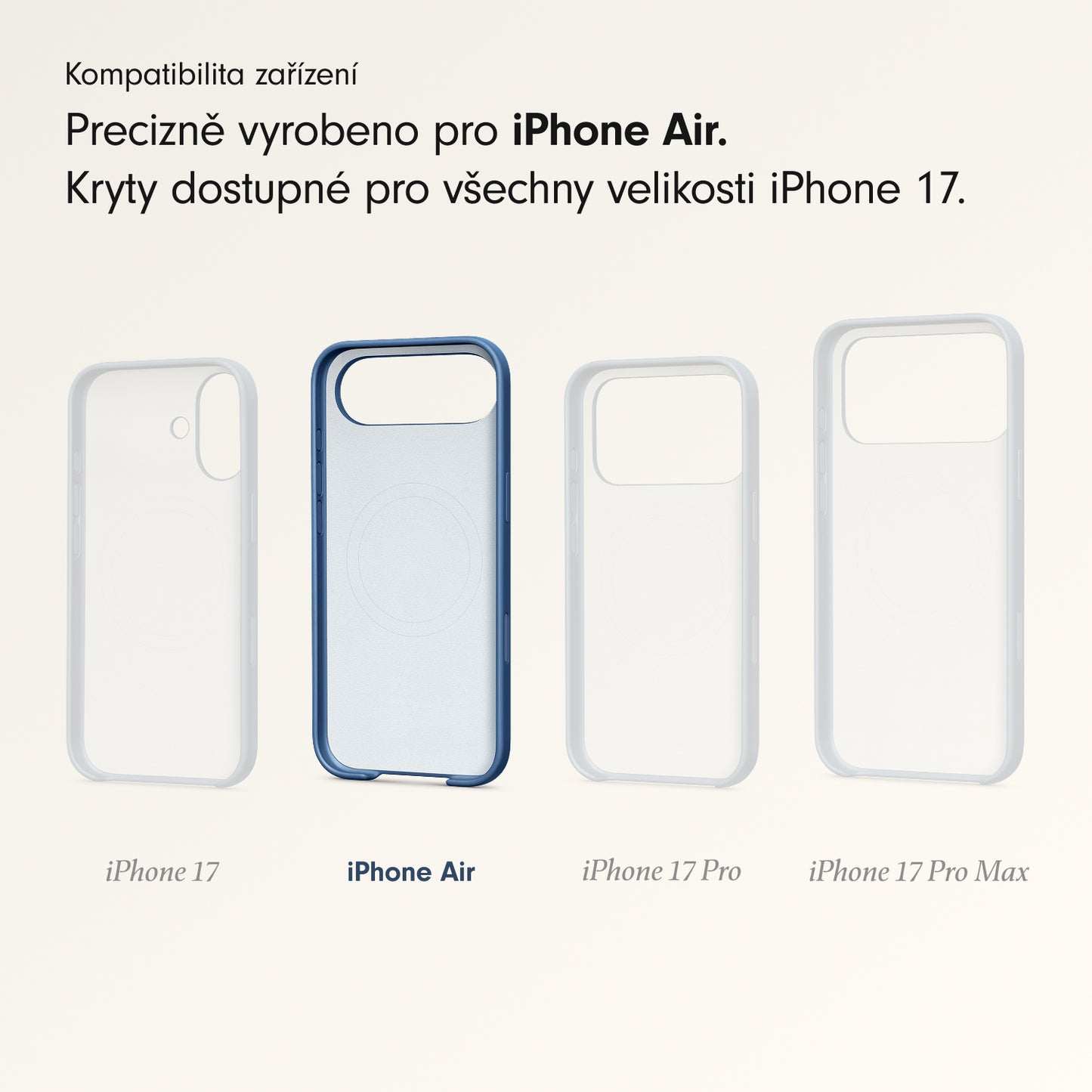 Kryt pro iPhone Air Beats s MagSafe a ovladačem fotoaparátu - hlubinně modrý - istyle.work