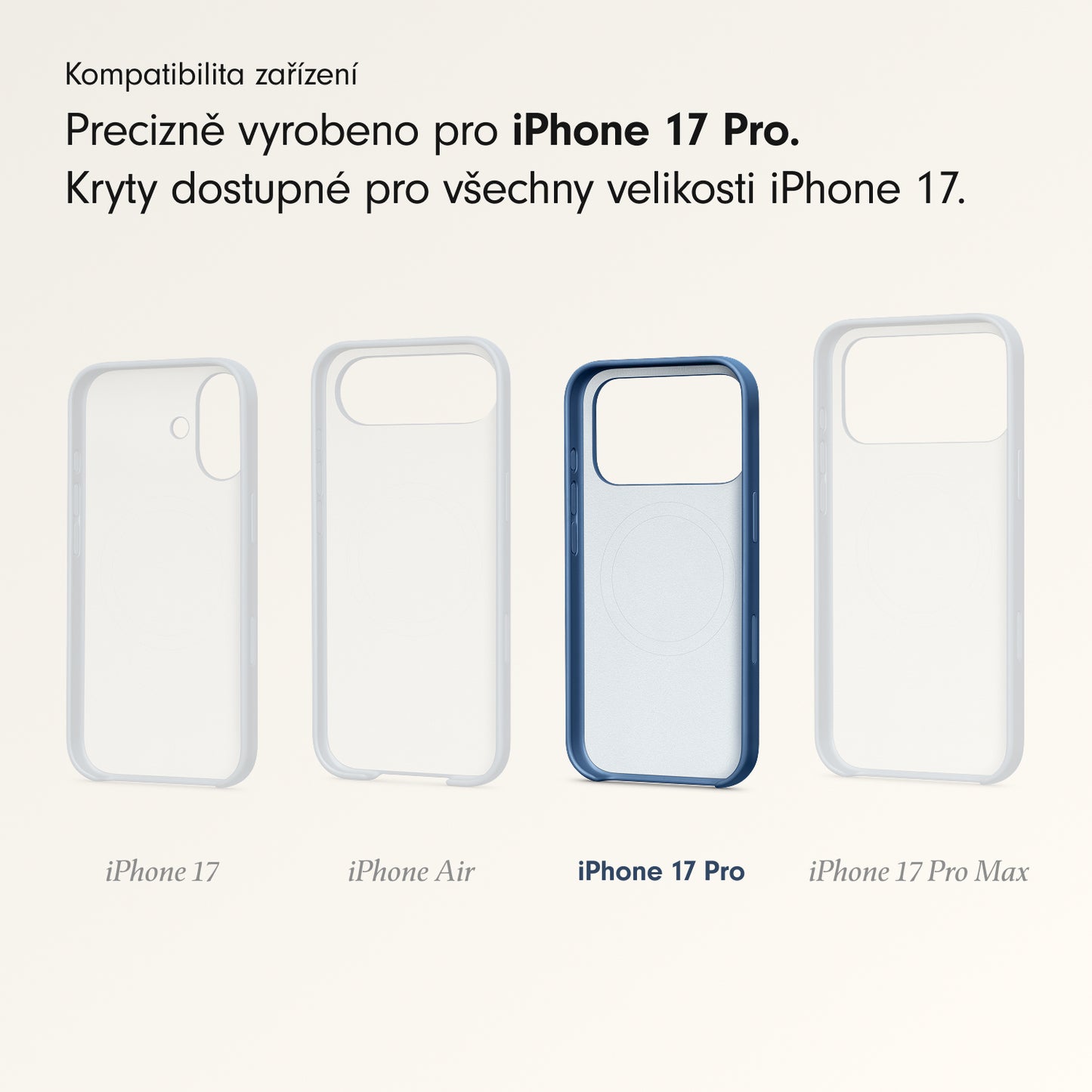 Kryt pro iPhone 17 Pro Beats s MagSafe a ovladačem fotoaparátu - hlubinně modrý - istyle.work