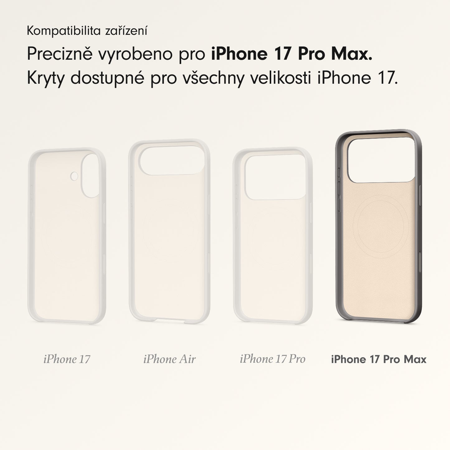 Kryt pro iPhone 17 Pro Max Beats s MagSafe a ovladačem fotoaparátu - granitově šedý - istyle.work