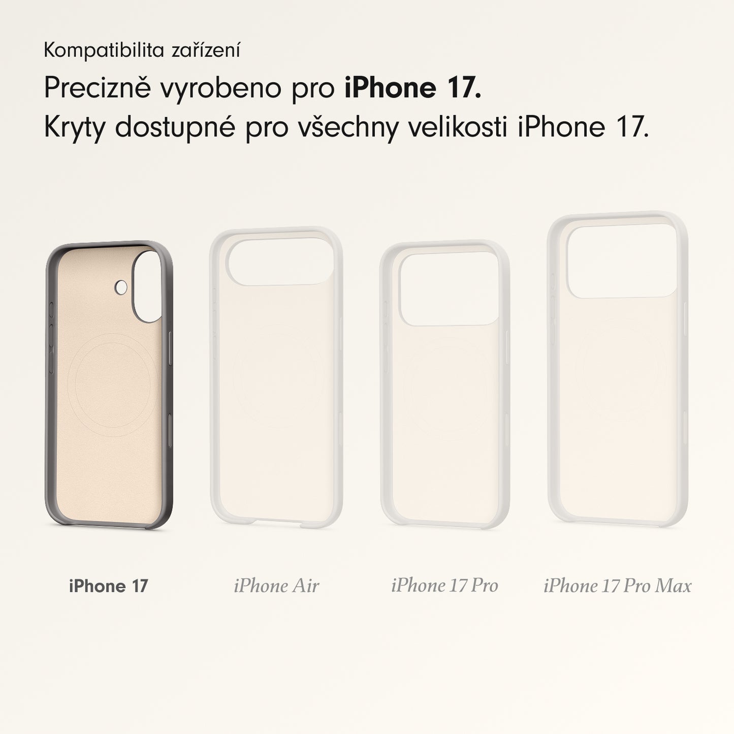 Kryt pro iPhone 17 Beats s MagSafe a ovladačem fotoaparátu - granitově šedý - istyle.work