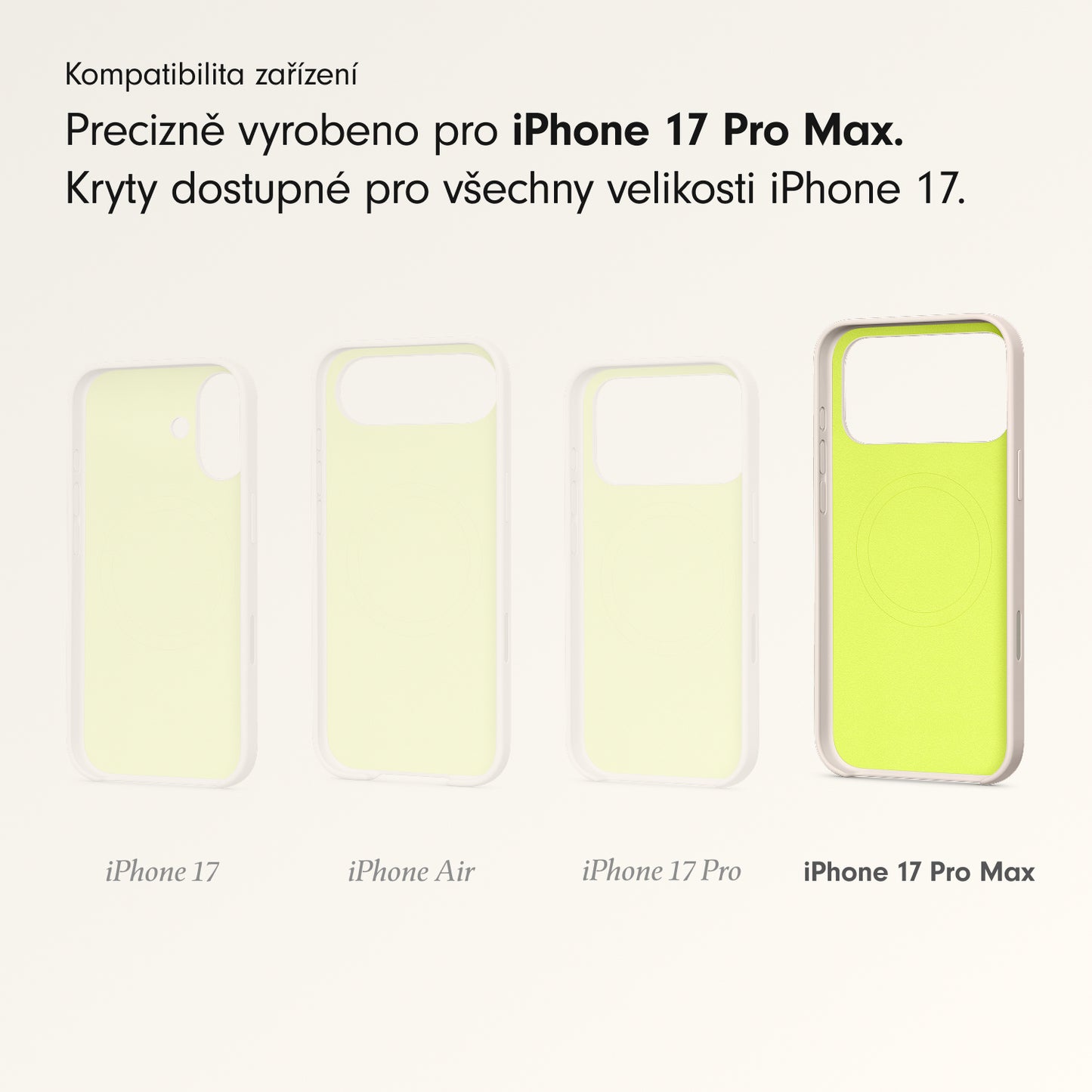 Kryt pro iPhone 17 Pro Max Beats s MagSafe a ovladačem fotoaparátu - vápencově šedý - istyle.work