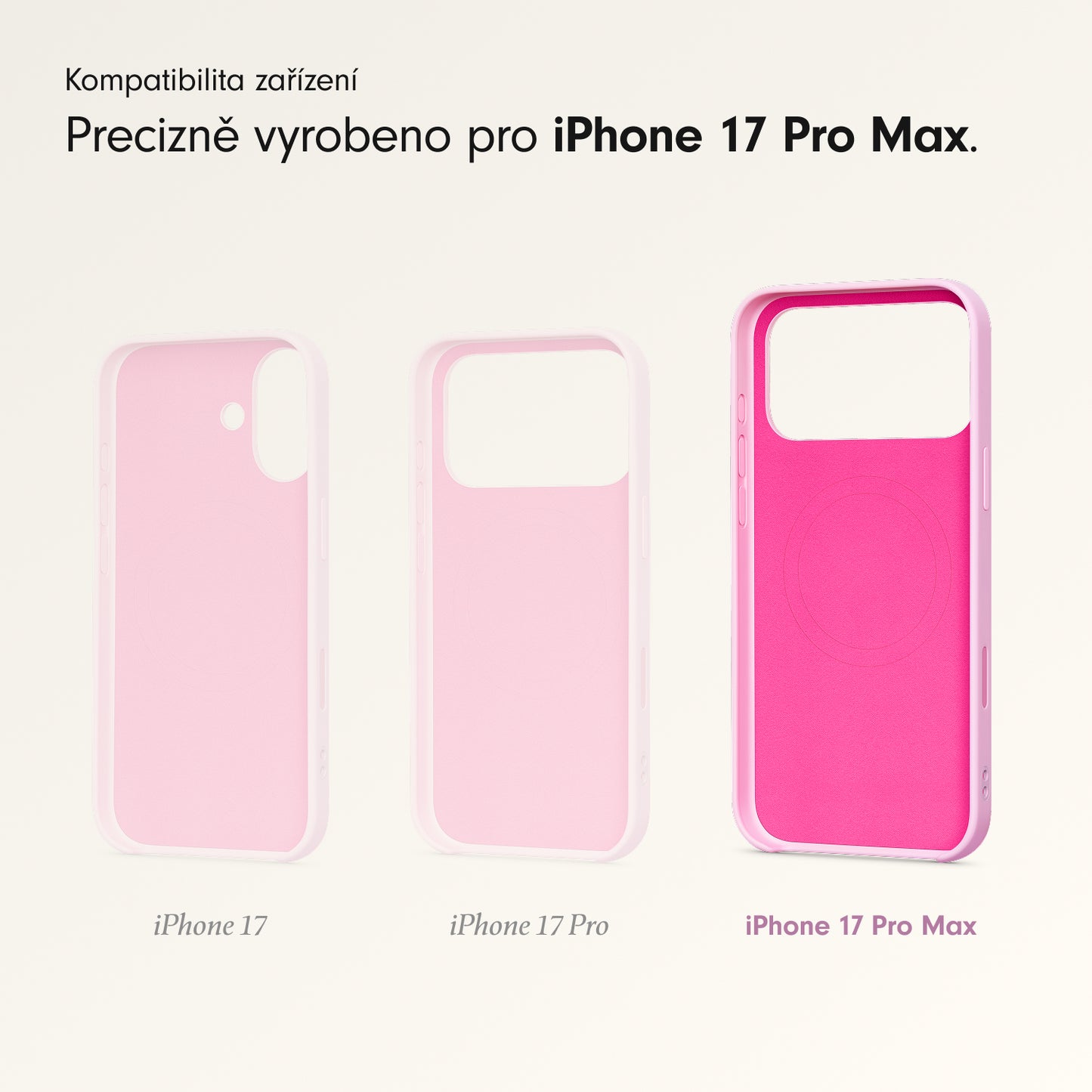 Kryt se stojánkem pro iPhone 17 Pro Max Beats s MagSafe a ovladačem fotoaparátu - oblázkově růžový - istyle.work