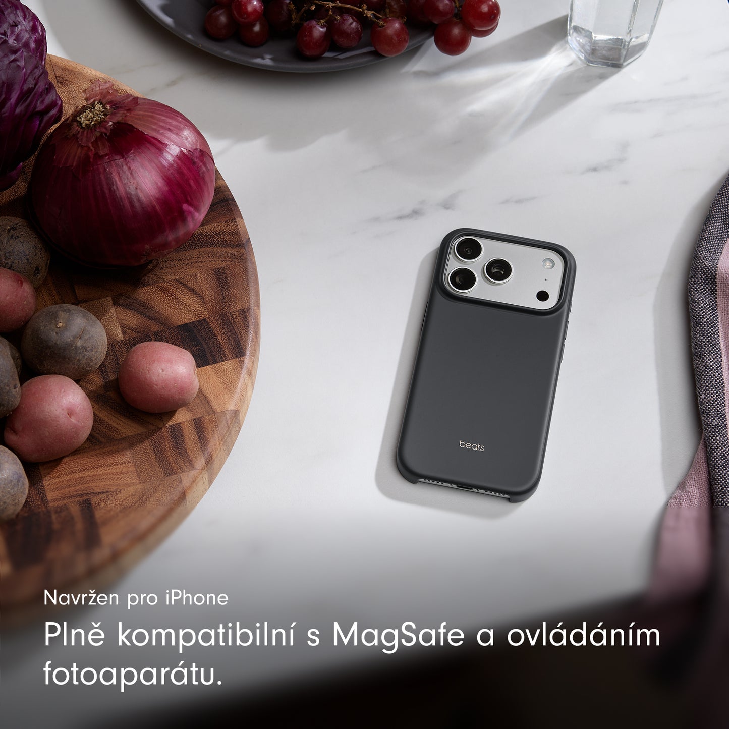 Kryt pro iPhone 17 Pro s MagSafe a ovladačem fotoaparátu - granitově šedý - istyle.work