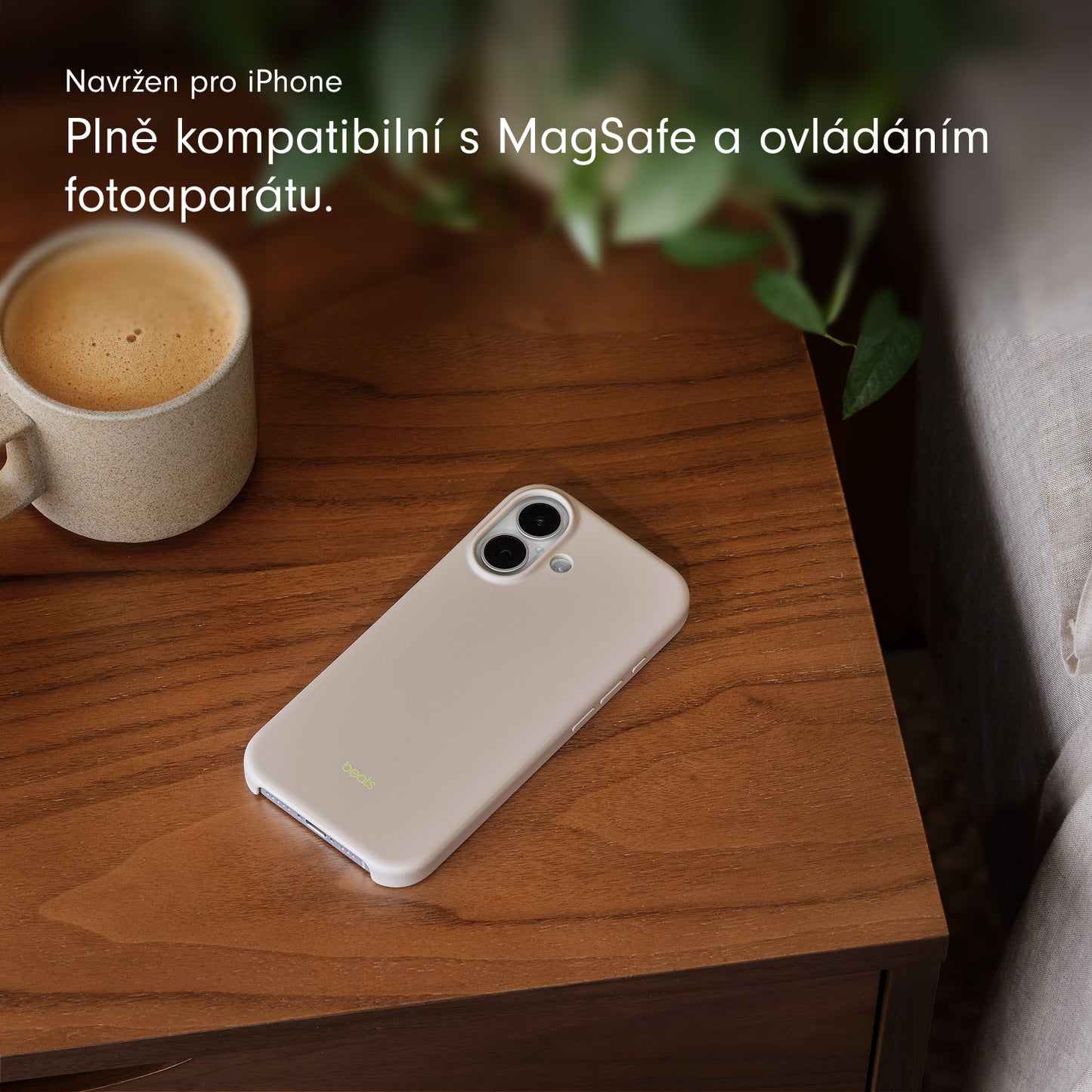 Kryt pro iPhone 17 Beats s MagSafe a ovladačem fotoaparátu - vápencově šedý - istyle.work