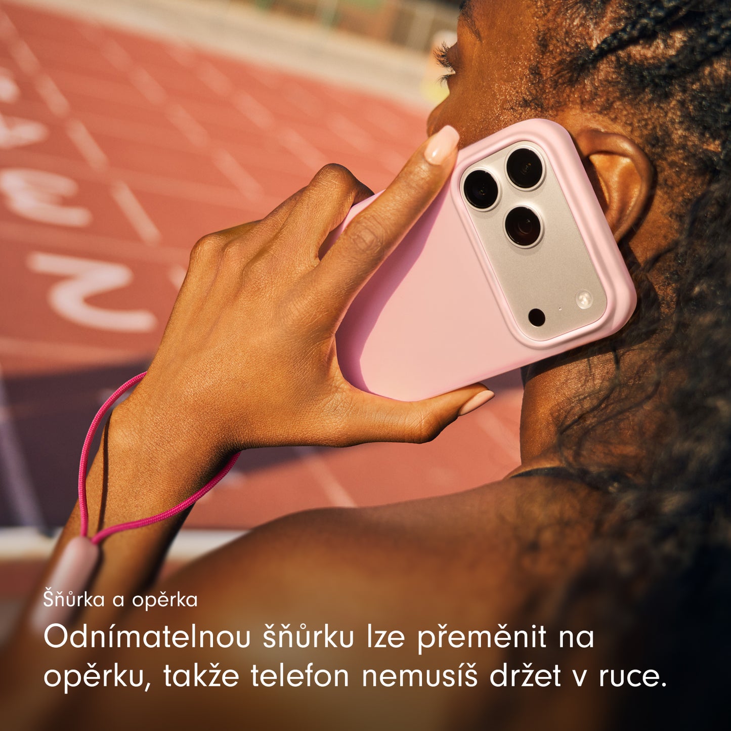 Kryt se stojánkem pro iPhone 17 Pro Max Beats s MagSafe a ovladačem fotoaparátu - oblázkově růžový - istyle.work