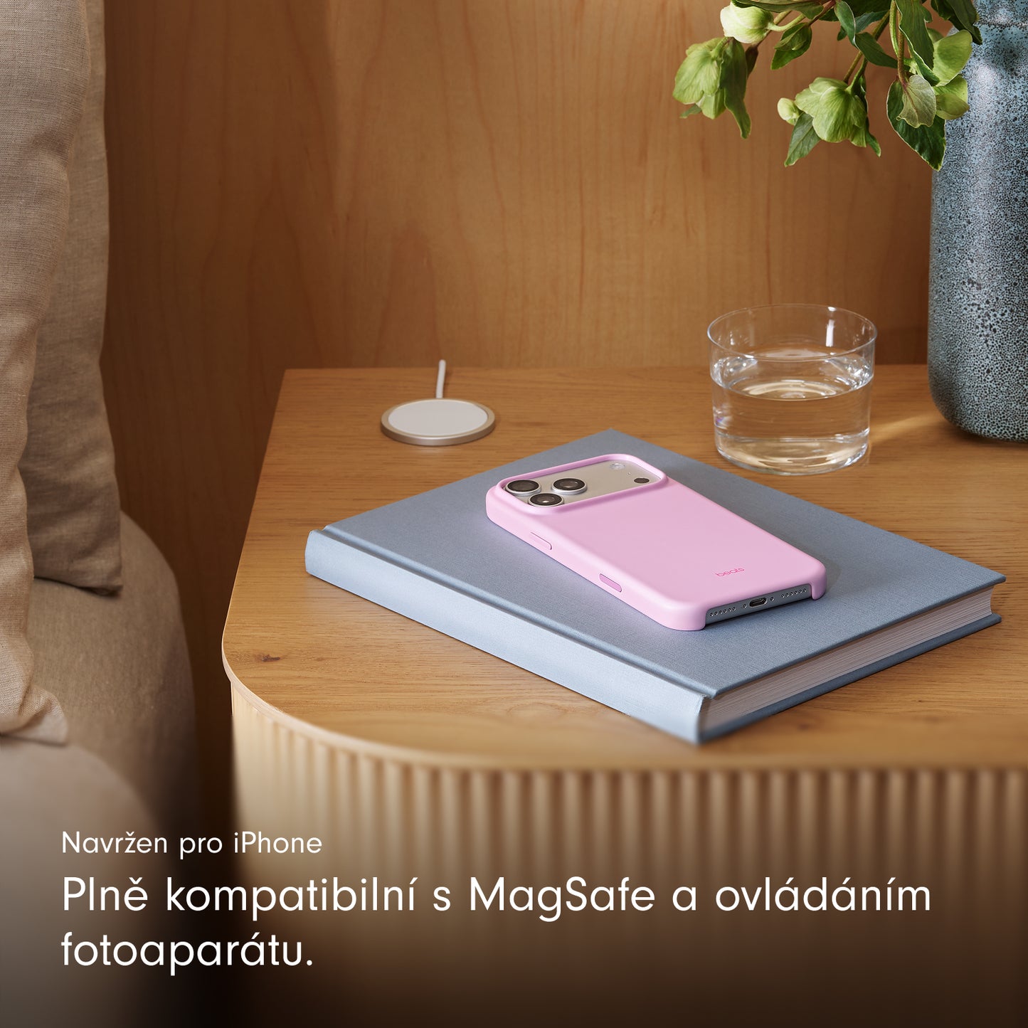 Kryt pro iPhone 17 Pro Max Beats s MagSafe a ovladačem fotoaparátu - oblázkově růžový - istyle.work