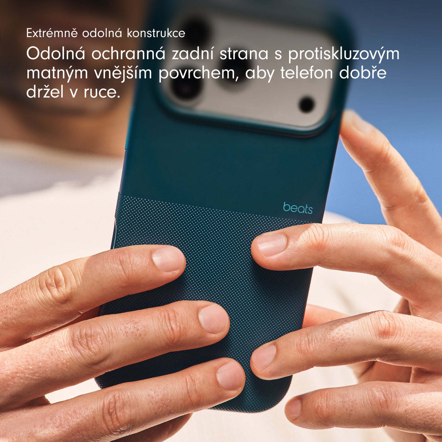 Odolný kryt pro iPhone 17 Beats s MagSafe a ovladačem fotoaparátu - rocky modrý - istyle.work