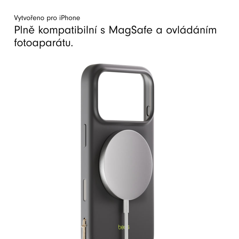 Kryt se stojánkem pro iPhone 17 Beats s MagSafe a ovladačem fotoaparátu - granitově šedý - istyle.work