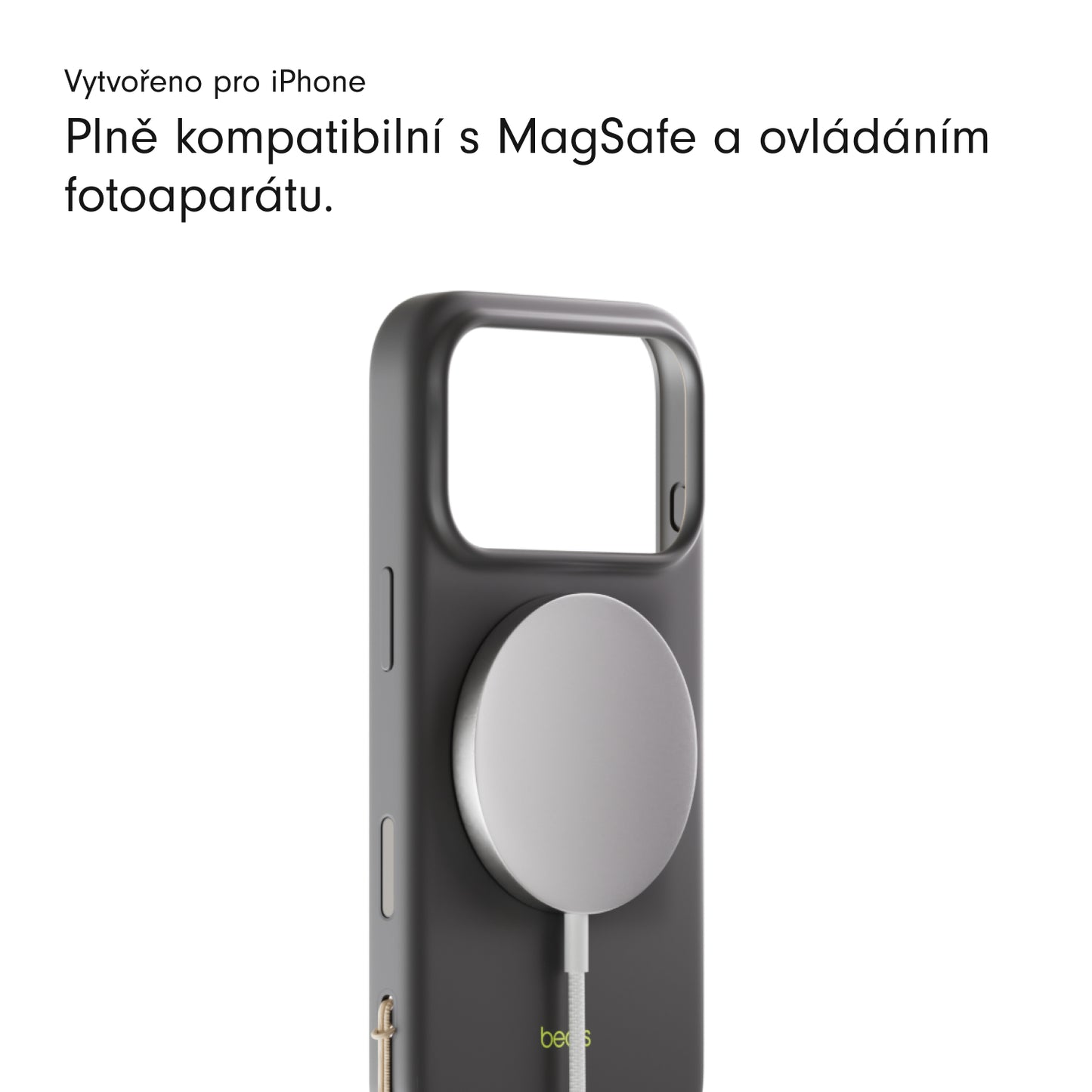 Kryt se stojánkem pro iPhone 17 Pro Max Beats s MagSafe a ovladačem fotoaparátu - granitově šedý - istyle.work