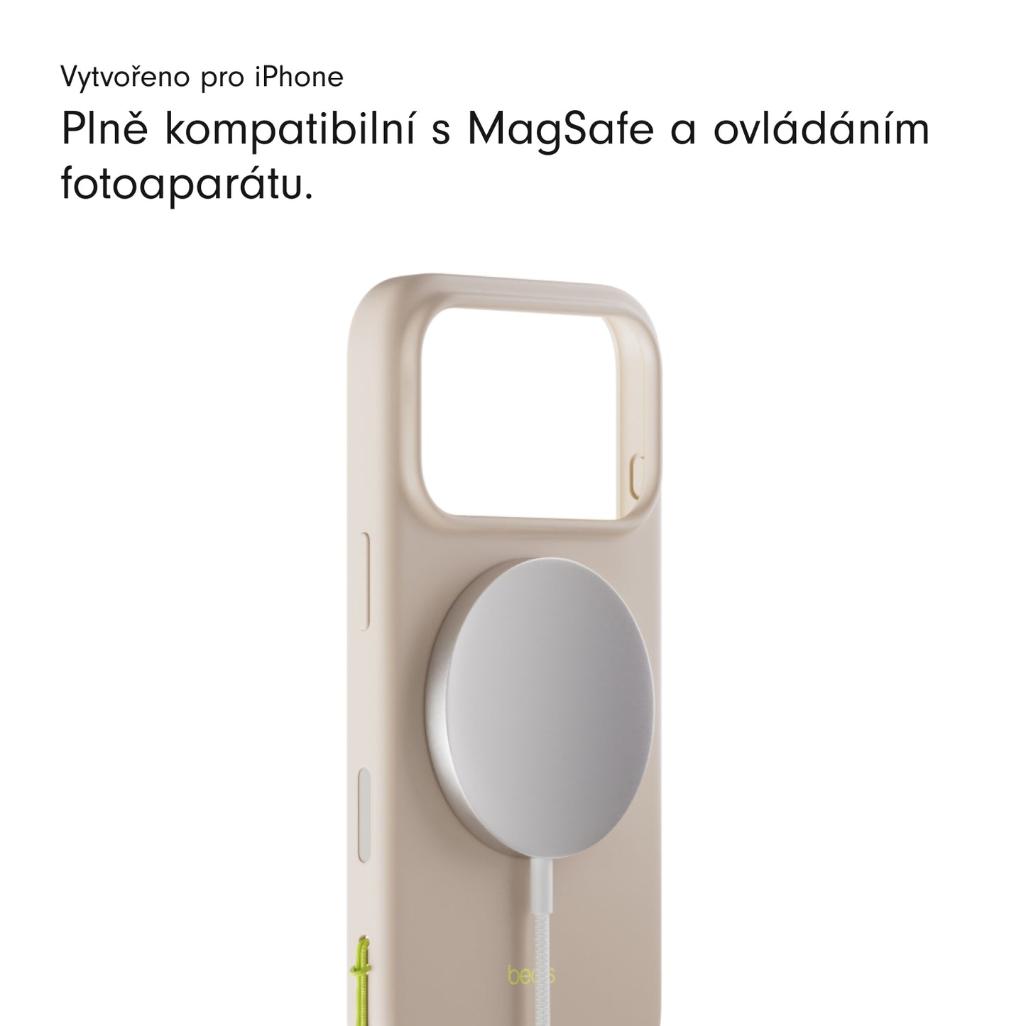 Kryt se stojánkem pro iPhone 17 Beats s MagSafe a ovladačem fotoaparátu - vápencově šedý - istyle.work