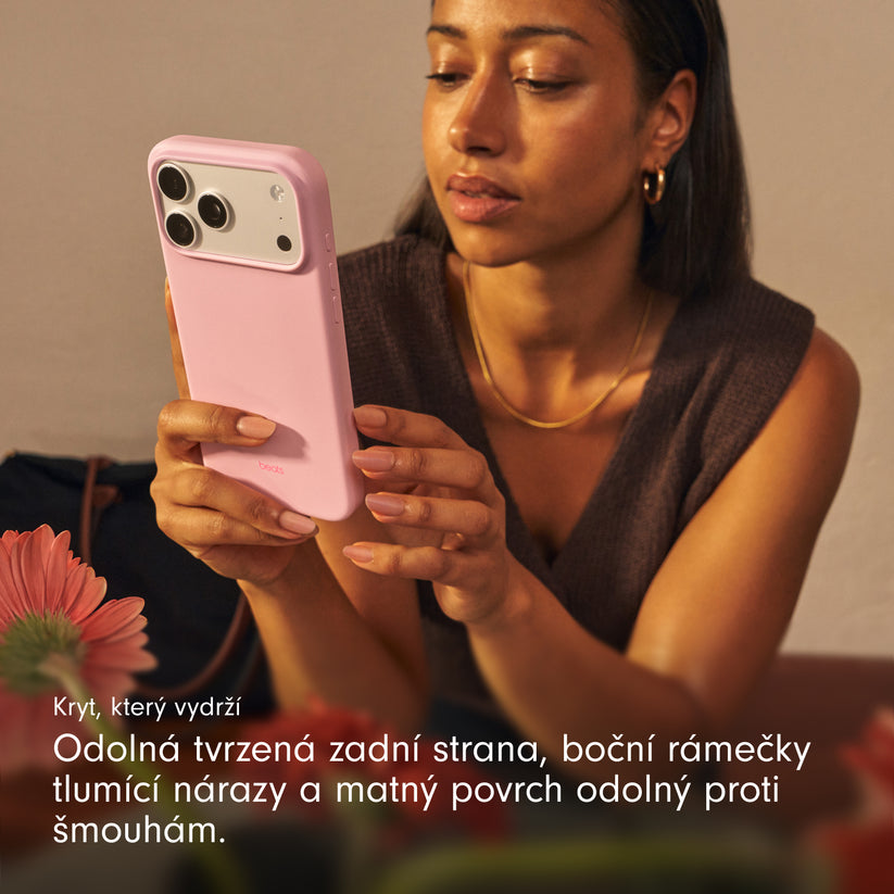 Kryt pro iPhone Air Beats s MagSafe a ovladačem fotoaparátu - oblázkově růžový - istyle.work