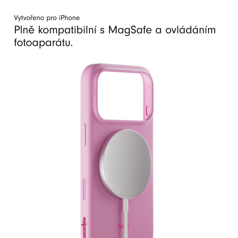 Kryt se stojánkem pro iPhone 17 Beats s MagSafe a ovladačem fotoaparátu - oblázkově růžový - istyle.work