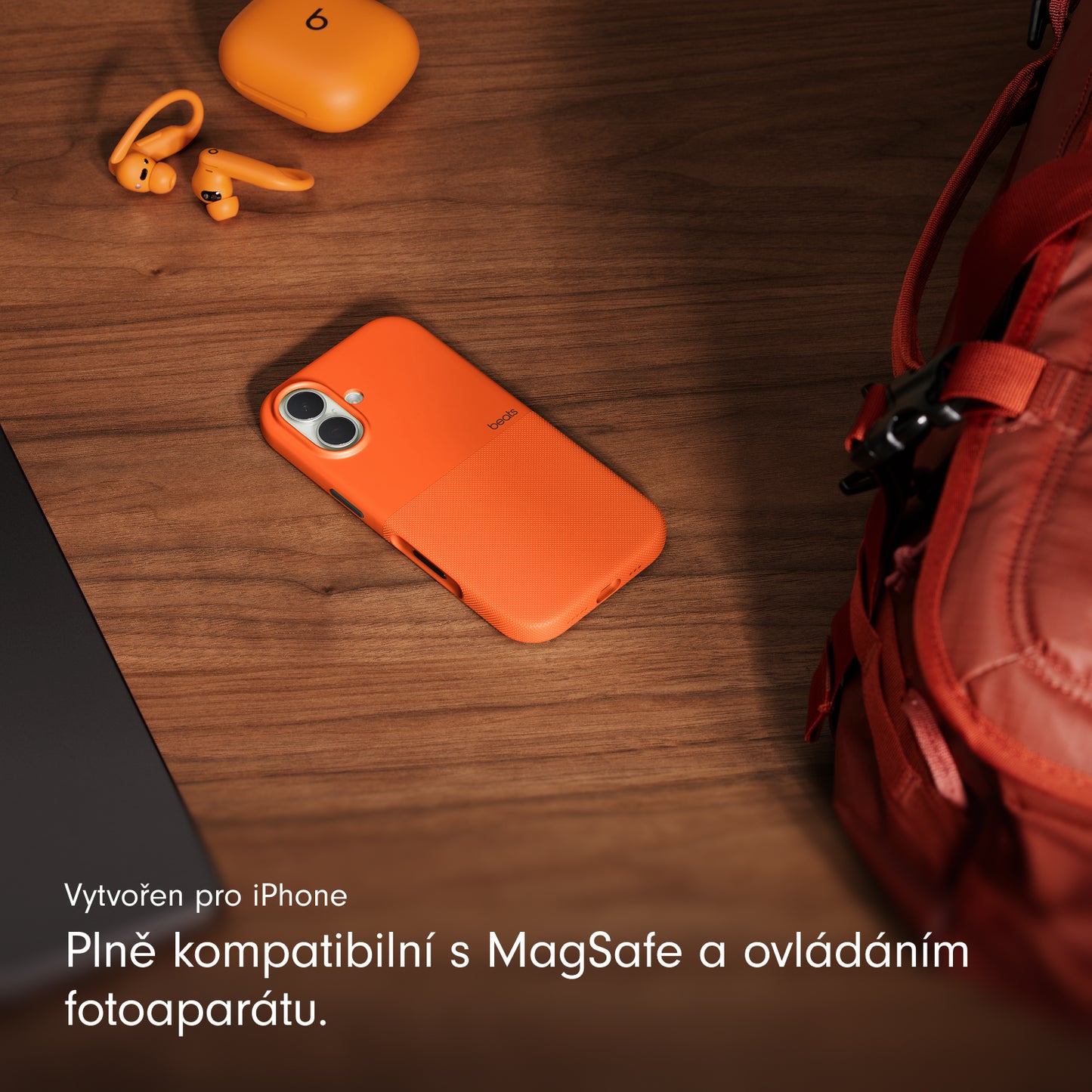 Odolný kryt pro iPhone 17 Beats s MagSafe a ovladačem fotoaparátu - sierra oranžový - istyle.work