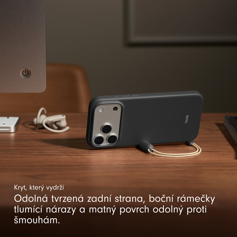 Kryt se stojánkem pro iPhone 17 Pro Max Beats s MagSafe a ovladačem fotoaparátu - granitově šedý - istyle.work