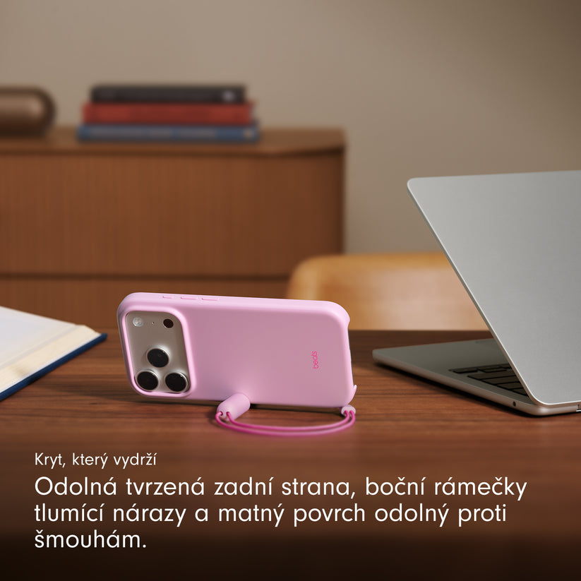Kryt se stojánkem pro iPhone 17 Pro Beats s MagSafe a ovladačem fotoaparátu - oblázkově růžový - istyle.work