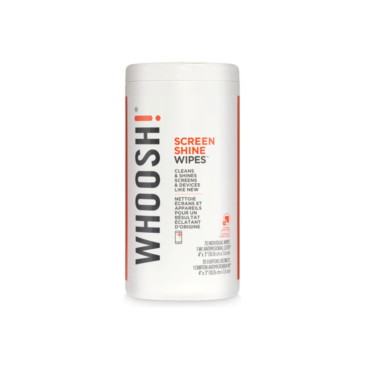 Ubrousky na displej WHOOSH! Screen Shine 70 ks