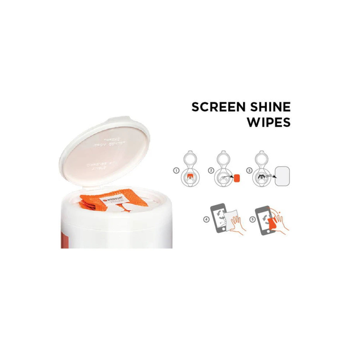 Ubrousky na displej WHOOSH! Screen Shine 70 ks