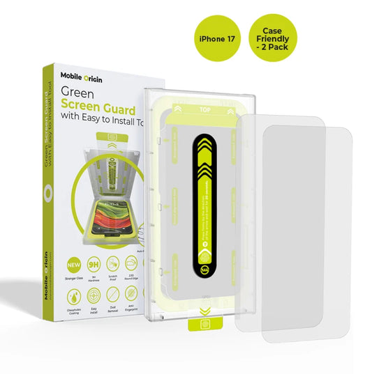 Ochranné sklo pro iPhone 17 Mobile Origin EasyGlass Case Friendly s aplikátorem - 2 ks