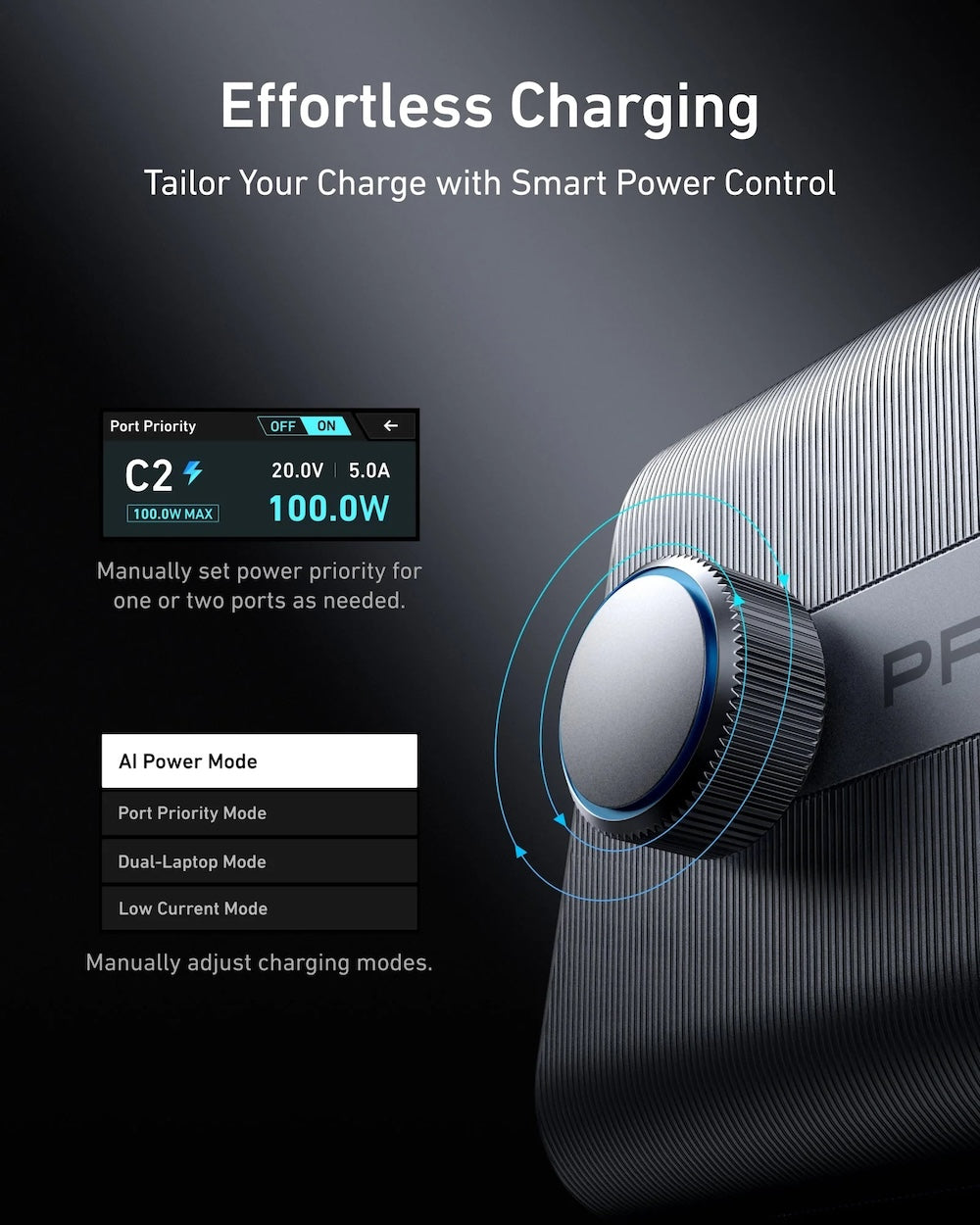 250W stolní GaN nabíječka Anker Prime Charger