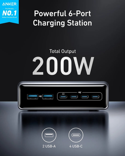200W stolní GaN nabíječka Anker Prime Charger - istyle.work