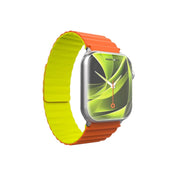 Řemínek pro Apple Watch 42/44/45/49 mm Mobile Magnetic Strap II - oranžový/zelený - istyle.work