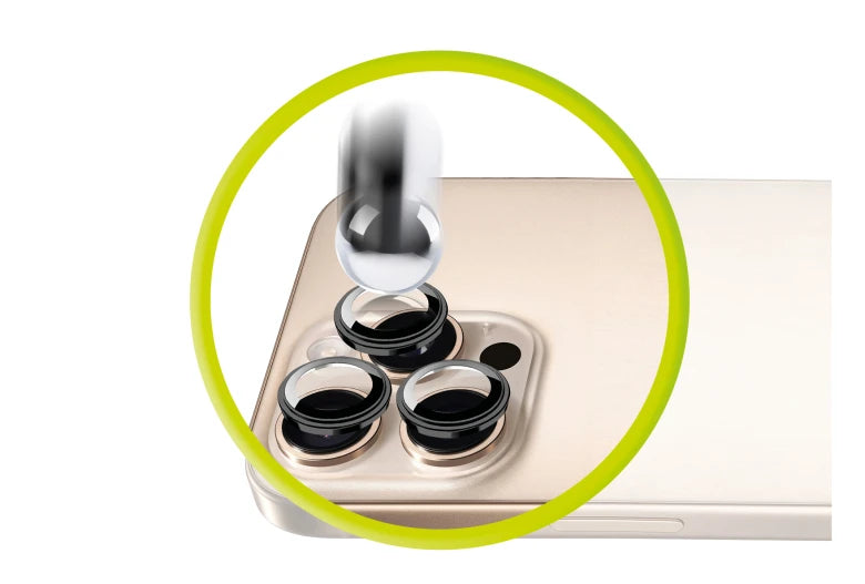 Sklo na fotoaparát pro iPhone 17 Mobile Origin Easy Lens Full Cover - černé