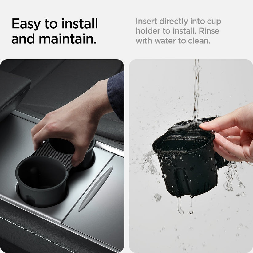 Držák nápojů Spigen Tesla Center Console Cup Holder Insert - černý - istyle.work