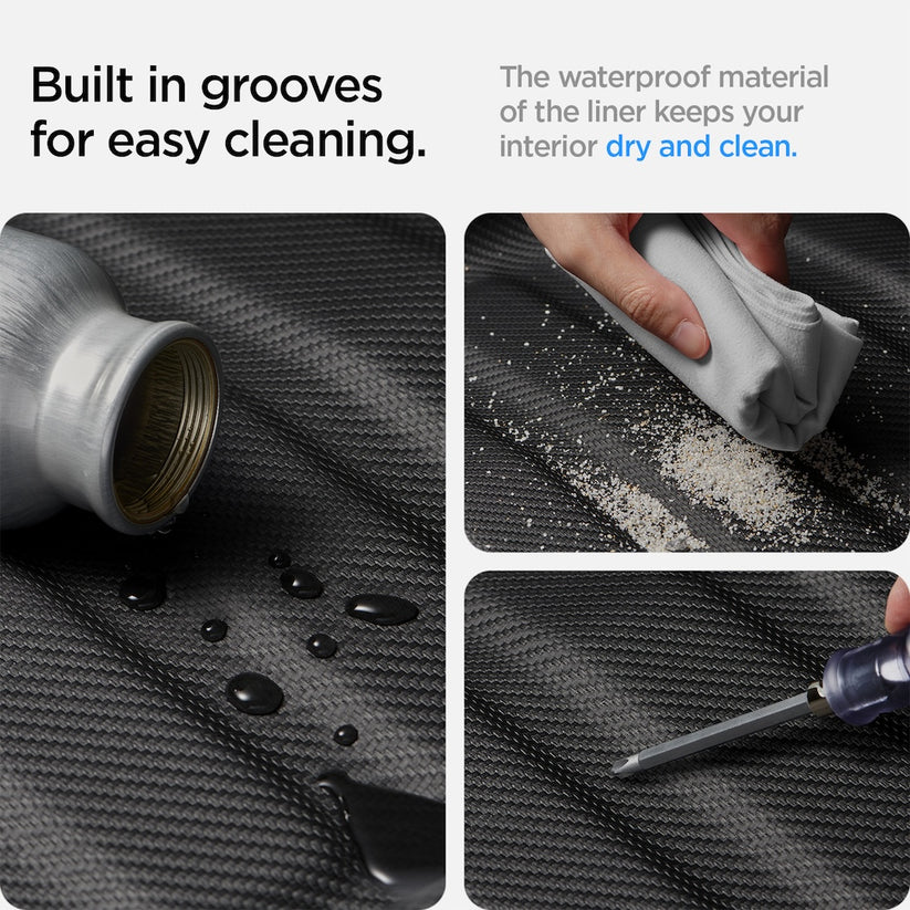 Podložka do kufru zadní Spigen Tesla Car Mat Rear Trunk - černá - istyle.work