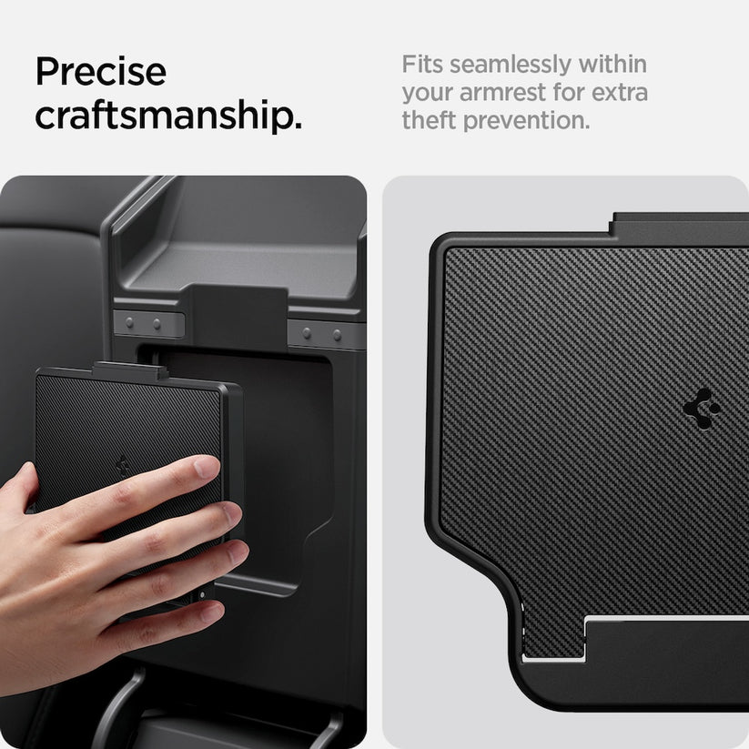 Velký skrytý úložný box Spigen Tesla Center Console Organizer Hidden Storage Box - černý - istyle.work